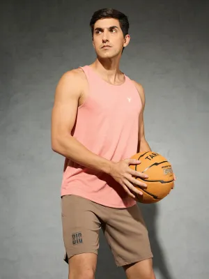 Four Way Stretch Fabric Men Melange Slim Fit Scoop Neck Innerwear Vest with TECHNO COOL 