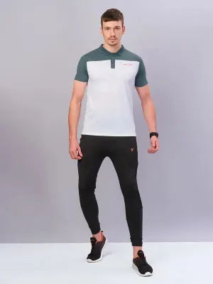 Men Colorblock Relax Fit Polo T-shirt with TECHNO COOL  Durable Wear