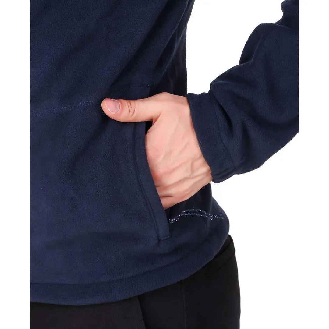 Columbia Men Blue Fast Trek II Full Zip Fleece Anti Pill Finish Dry Hike
