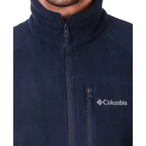 Columbia Men Blue Fast Trek II Full Zip Fleece Cold Evenings All ages