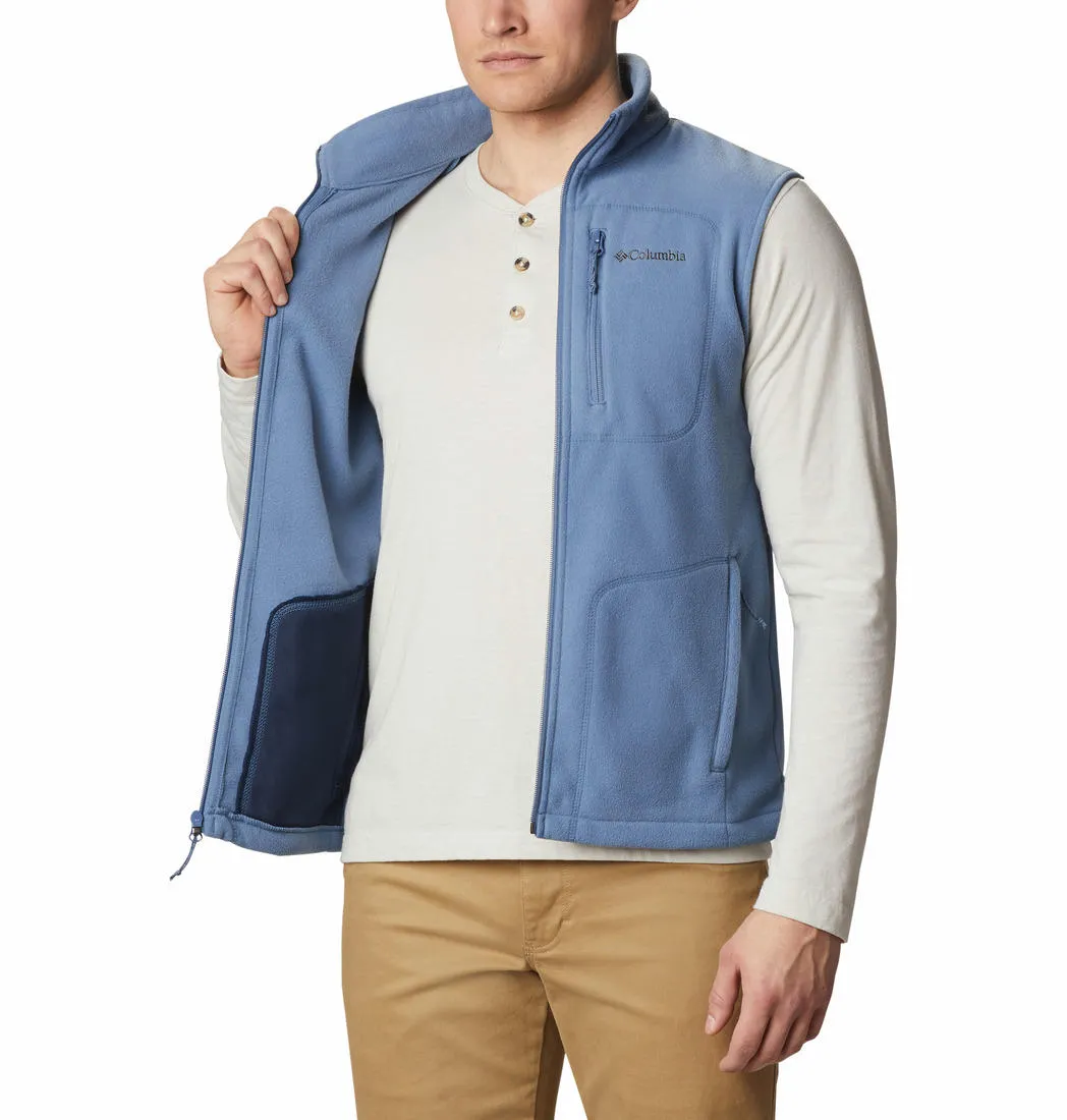 Cold Trail Columbia Men Blue Fast Trek Fleece Vest