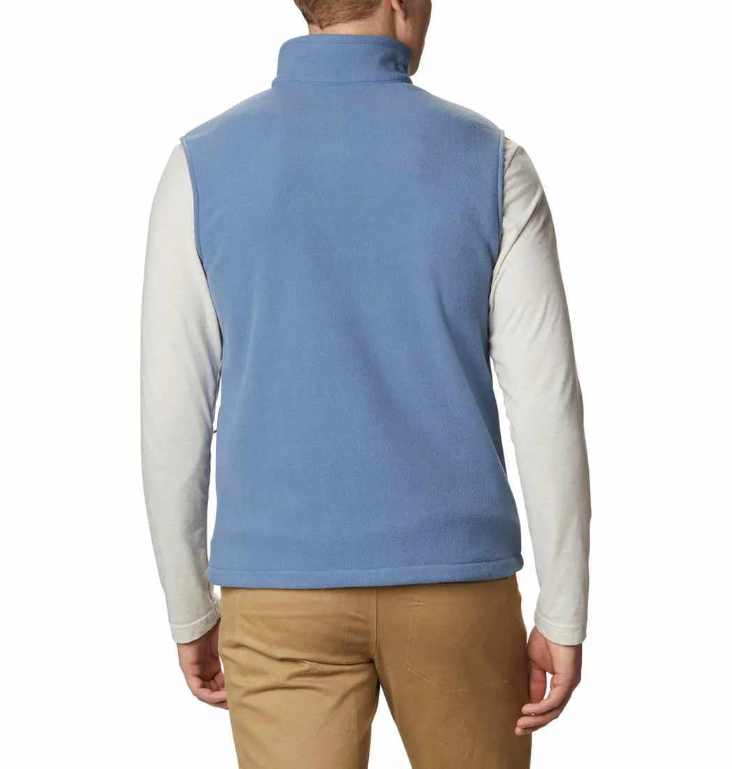 Wind Break Columbia Men Blue Fast Trek Fleece Vest