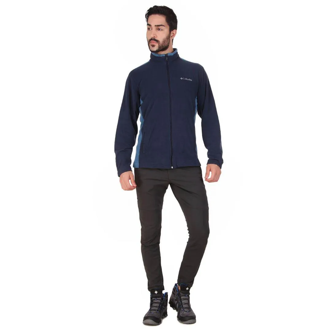 Columbia Men Blue Klamath Range Full Zip (Sun Protection) Cold Gear Outdoorsy Look