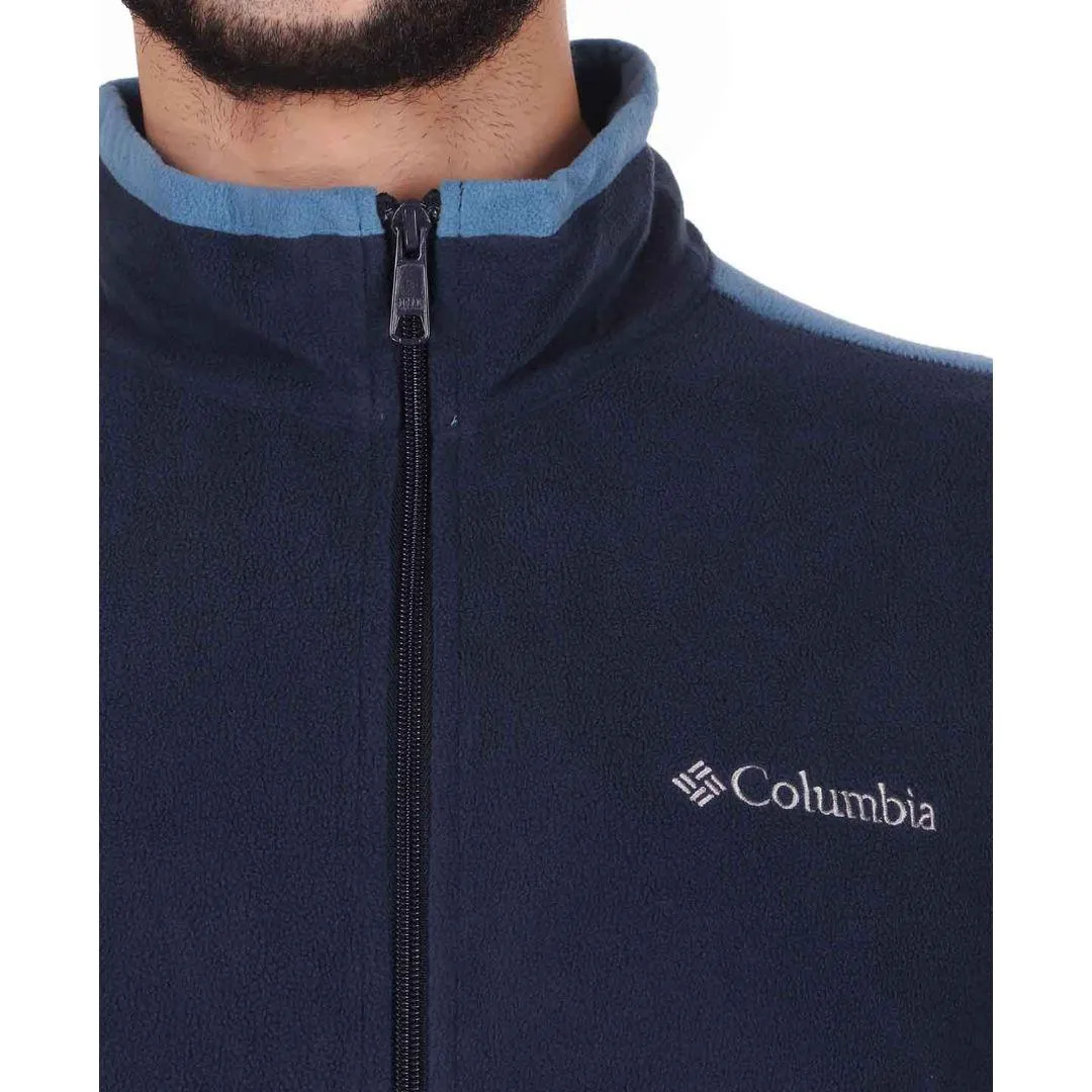 Columbia Men Blue Klamath Range Full Zip (Sun Protection) Style Chill Stretch Movement