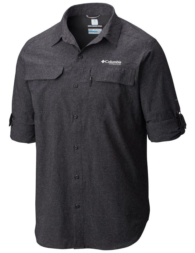 Columbia Men Black Irico Mens Long Sleeve Shirt Model Glow NonChafingEdges