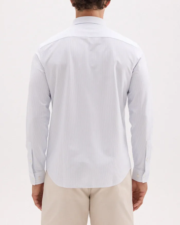 Trans Glow Dynamic Glow Theory Sylvian Structure Knit Shirt - White/Clear Sky