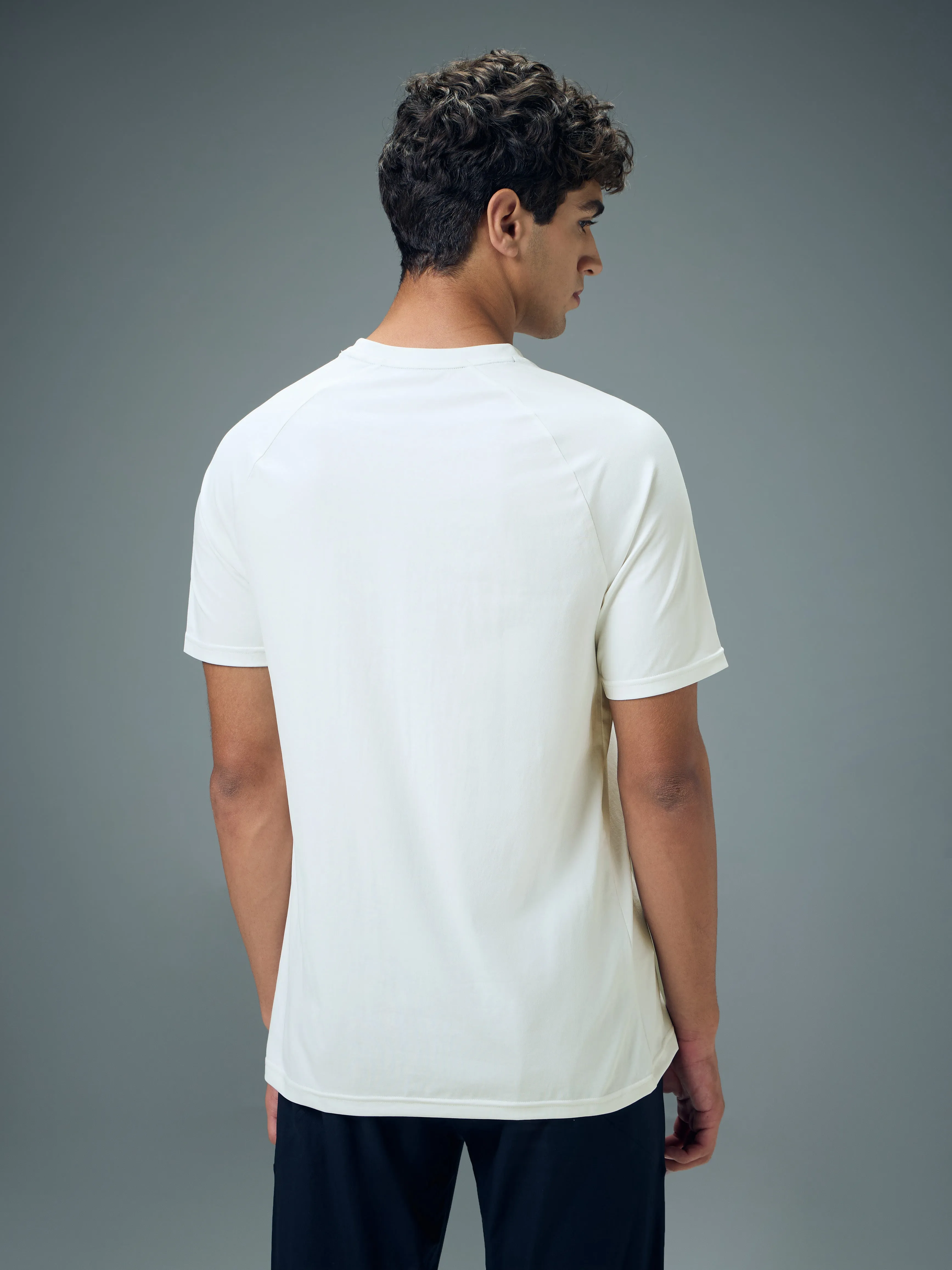 Body Free MachineWashable Men Typography Printed Slim Fit Round Neck Sports T-shirt with COTFLEX