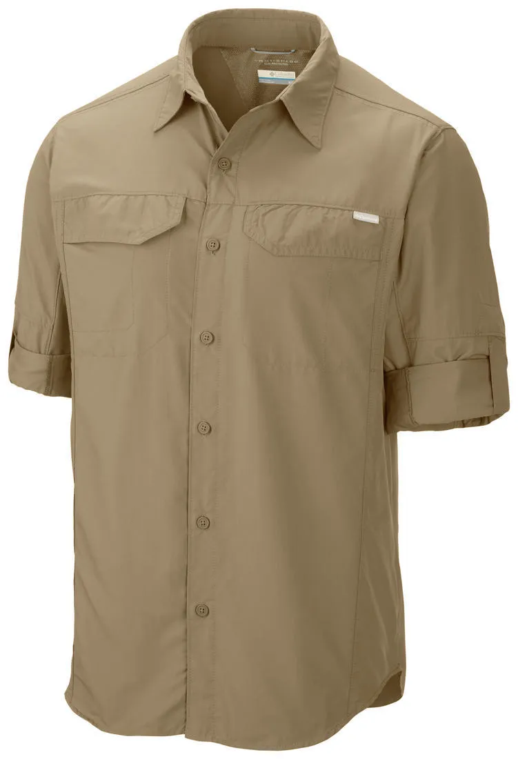 Seamless transition Trendy Trousers Columbia Men Brown Silver Ridge Long Sleeve Shirt (Sun Protection)
