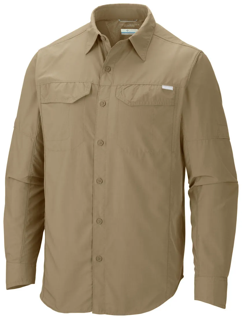 Columbia Men Brown Silver Ridge Long Sleeve Shirt (Sun Protection) Flash Look