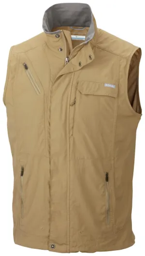 Columbia Men Brown Silver Ridge Vest (Sun Protection) cool - feeling clothing Luxury