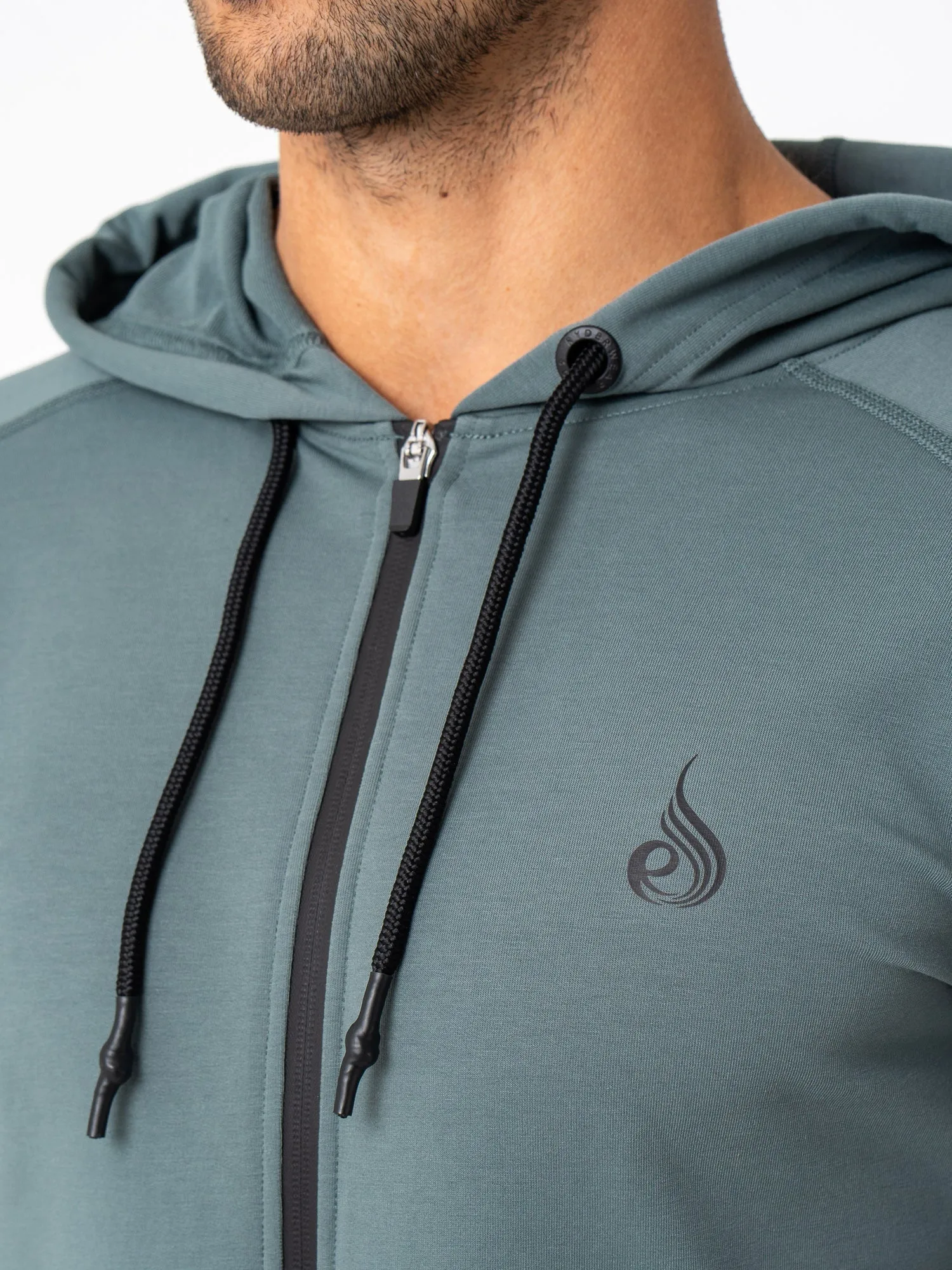 Snug Fit product competitive edge Endurance Zip Up Jacket - Fern Green