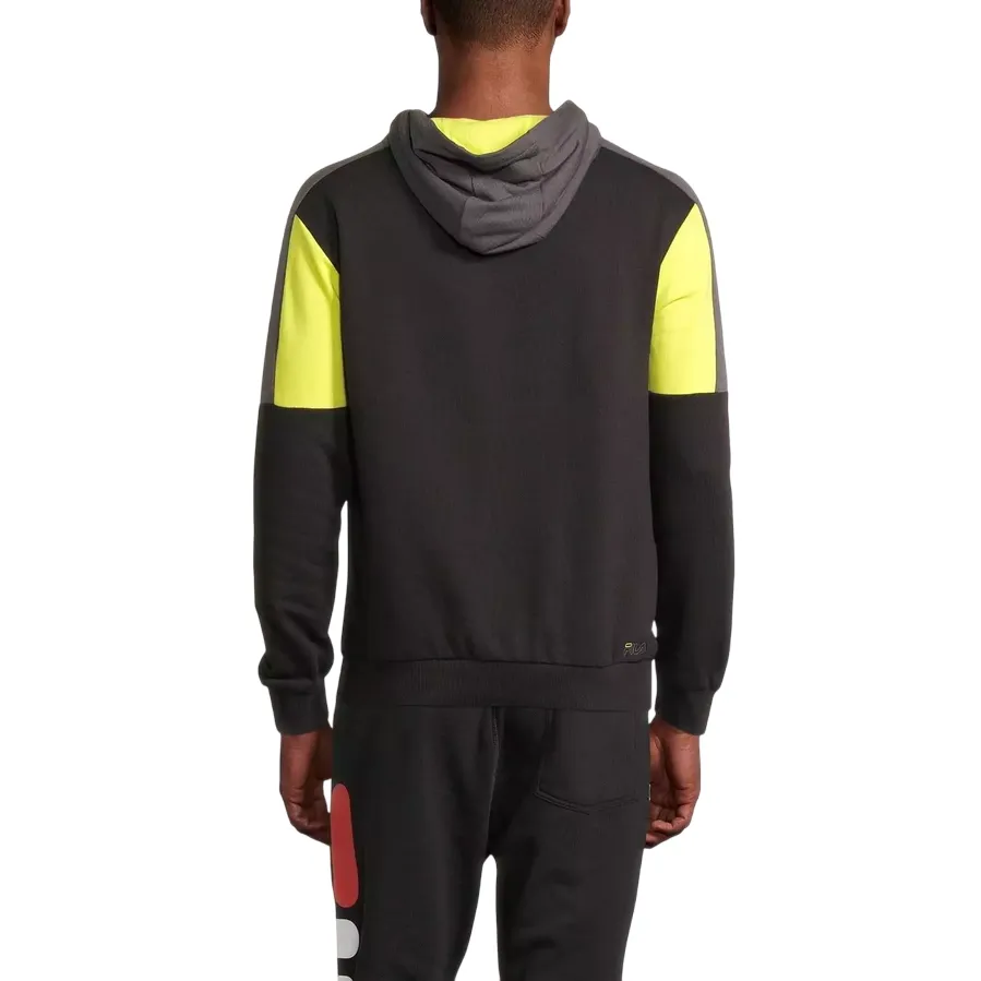 Fila felpa con cappuccio da uomo Parson Blocked 683449 B498 nero product affordable accessibility