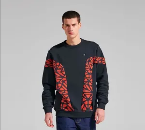 Dolly Noire felpa girocollo da adulto Bosco Pattern Crewneck sw019 sw 01 nero product brand name recognition Comfy Look