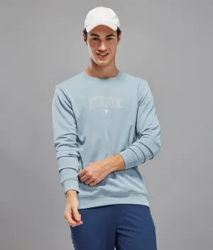 Warm in winter Casual Comfort Men Printed Slim Fit Crew Neck Sweatshirt with ELASTO PLUS