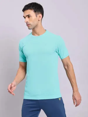 comfortable option Active Comfort Wear Men Solid Slim Fit Crew Neck T-shirt with MATPIQ