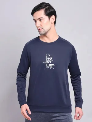 Outdoor Adventure Men Printed Slim Fit Crew Neck Sweatshirt with ELASTO PLUS