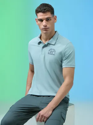 Minimal Design Trendy Appeal Men Solid Slim Fit Polo Sports T-shirt with MATPIQ
