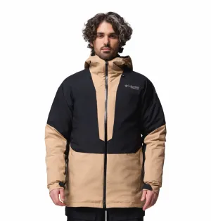 Stretchable Material Columbia Men Beige OmniHeat Infinity Winter District II Interchangeable Jacket