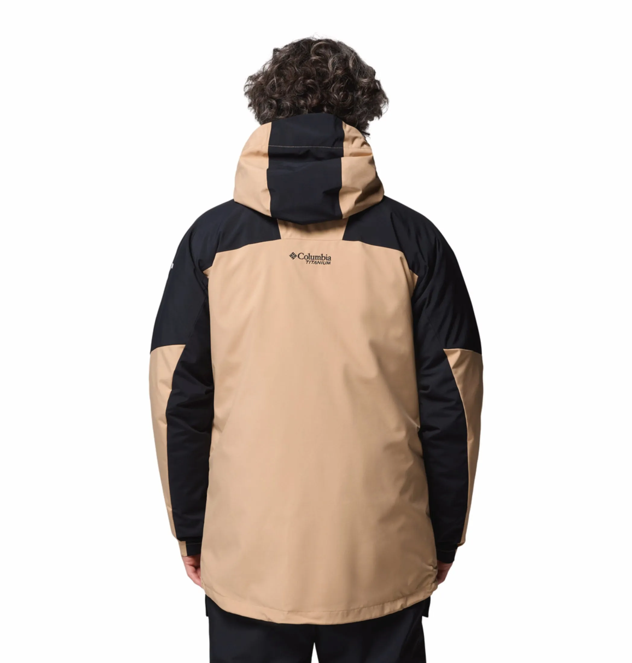 Columbia Men Beige OmniHeat Infinity Winter District II Interchangeable Jacket Multipurpose Utility Trail Utility