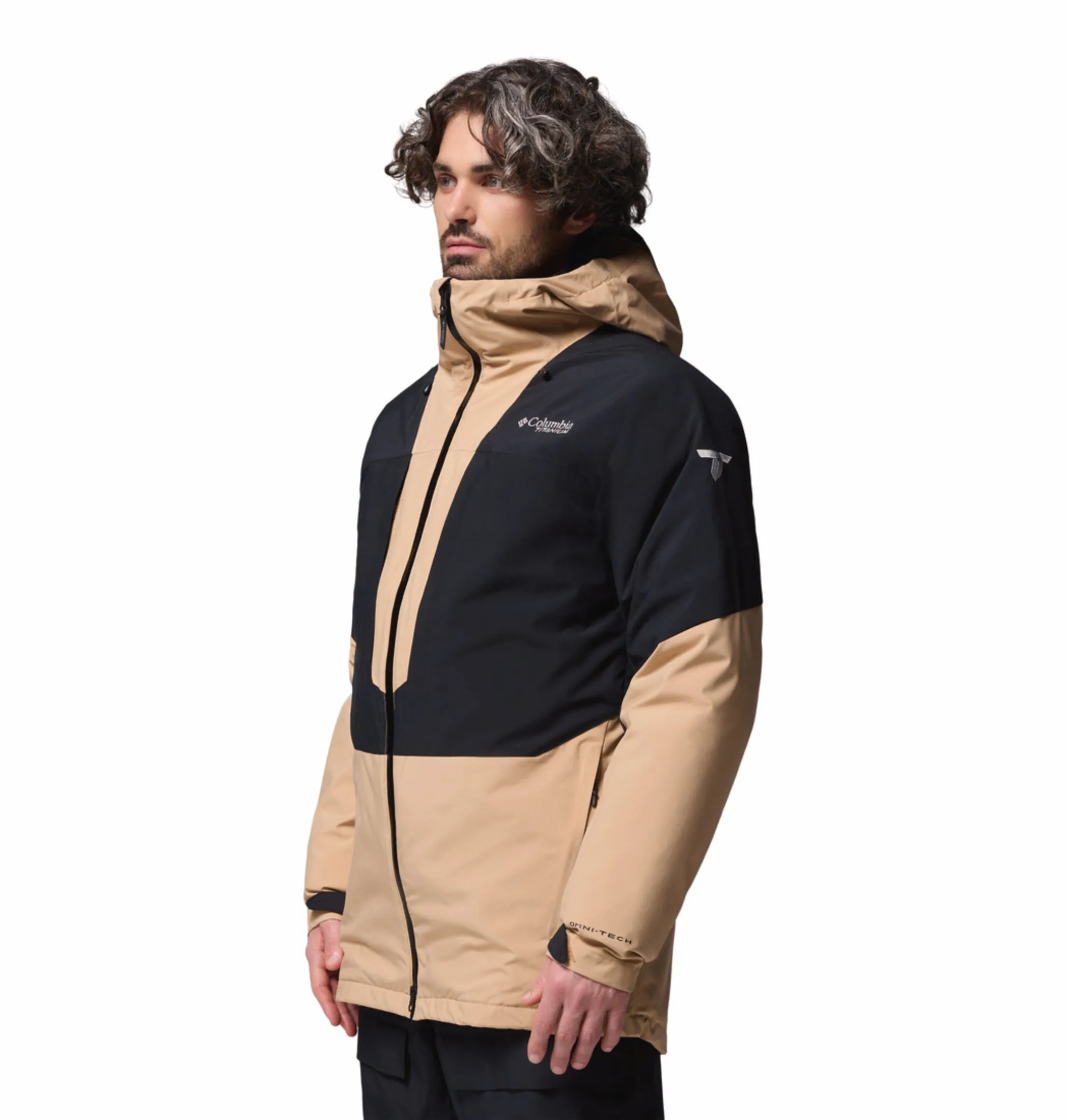 Personalized Columbia Men Beige OmniHeat Infinity Winter District II Interchangeable Jacket