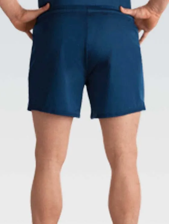 Men's Nylon/Spandex Long Shorts Navy Fitness Look Fashion Fit