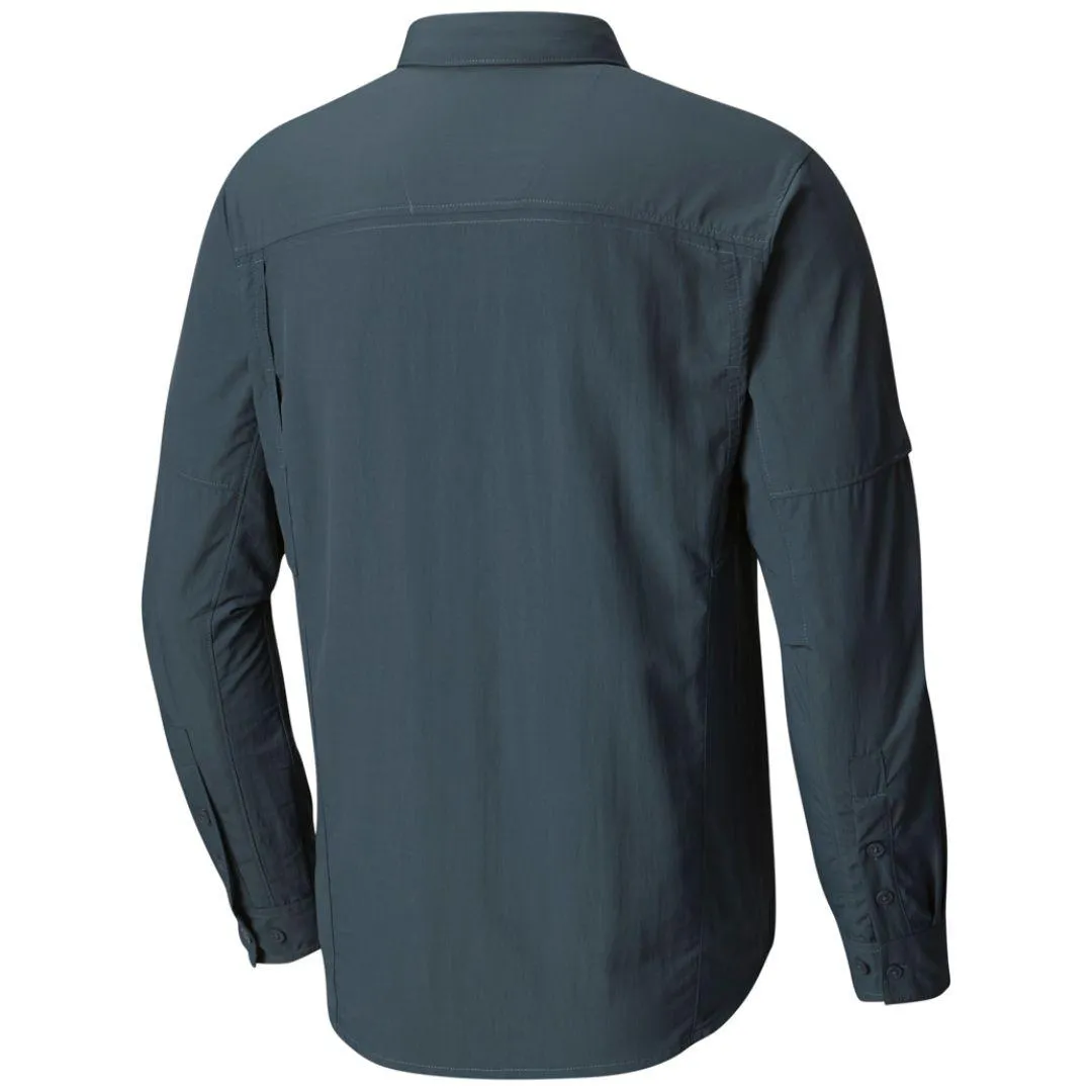 Columbia Men Blue Silver Ridge Long Sleeve Shirt (Sun Protection) Regal Glow