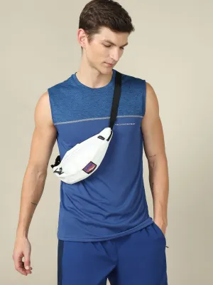 Men Colorblock Slim Fit Crew Neck Innerwear Vest with TECHNO COOL  novice soldiers Sweat Proof Barrier