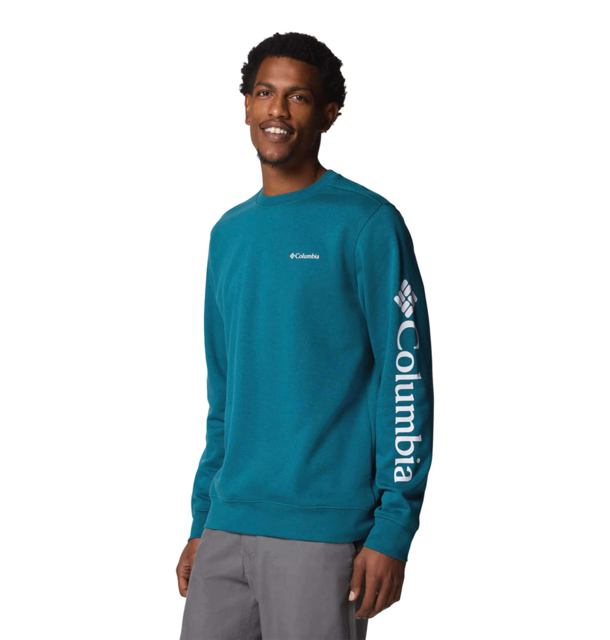 Lounge Style Warm Layer Columbia Men Blue Beaumount Crew
