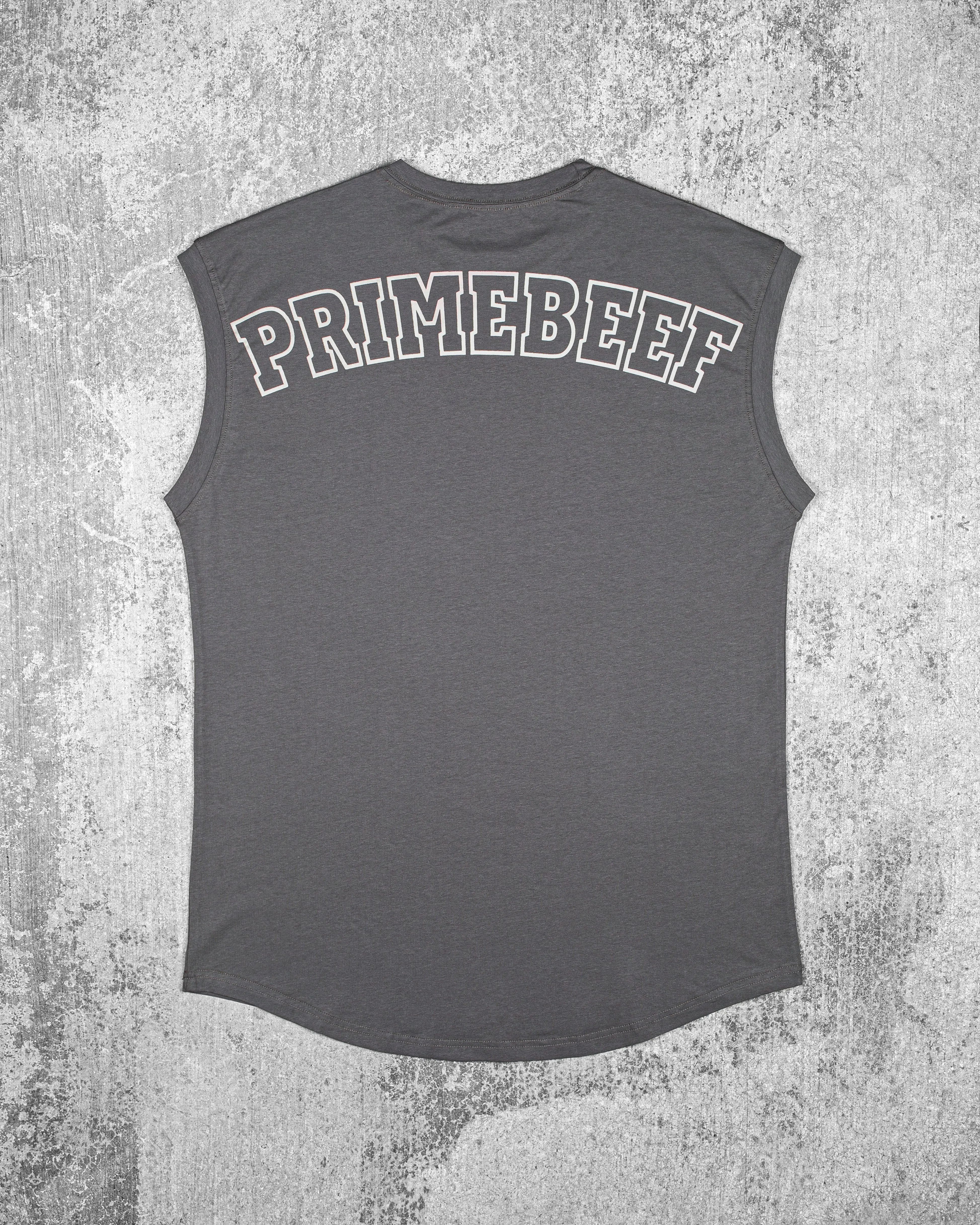 CUTOFF MUSCLE TEE - PRIMEBEEF / STEEL GREY storage purpose