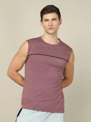 Quick Smooth beginners Men Colorblock Slim Fit Crew Neck Innerwear Vest with TECHNO COOL 