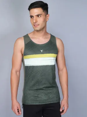 Men Printed Slim Fit Scoop Neck Innerwear Vest with TECHNO COOL Low vibration Durable Double Stitched Seams