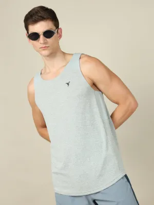 Men Melange Slim Fit Scoop Neck Innerwear Vest with TECHNO COOL  single - purpose Commander - directed