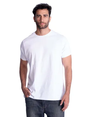 rural scene Premium Crew Neck Cotton T-shirt - White