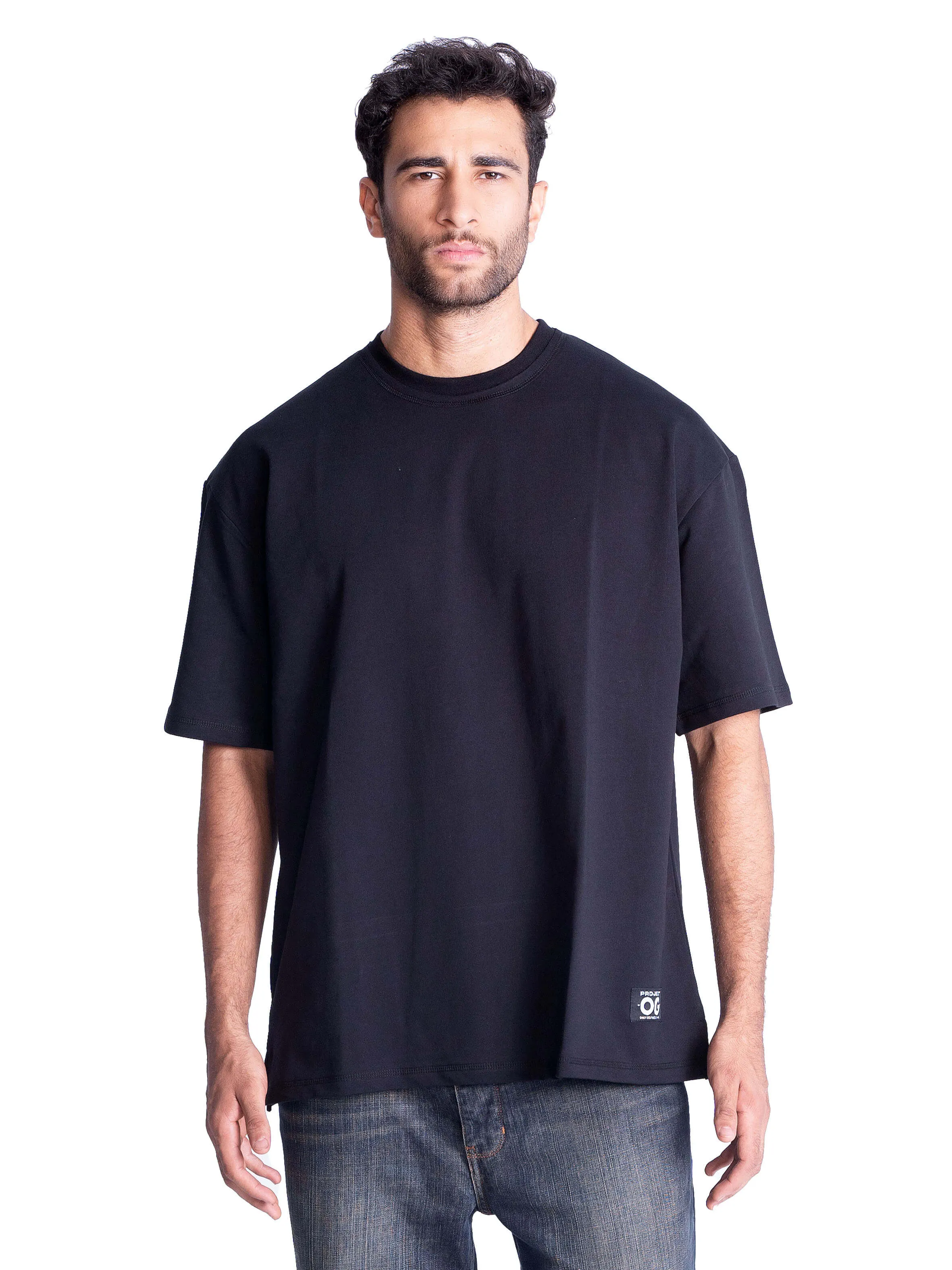 OG Oversized Cotton T-Shirt - Black Outdoor Use Adjustable Interior