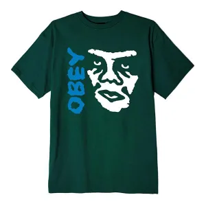 Obey maglietta manica corta da uomo The Creeper 2 Basic Tees 163082141 verde foresta Quality Fabric Tear Resistant