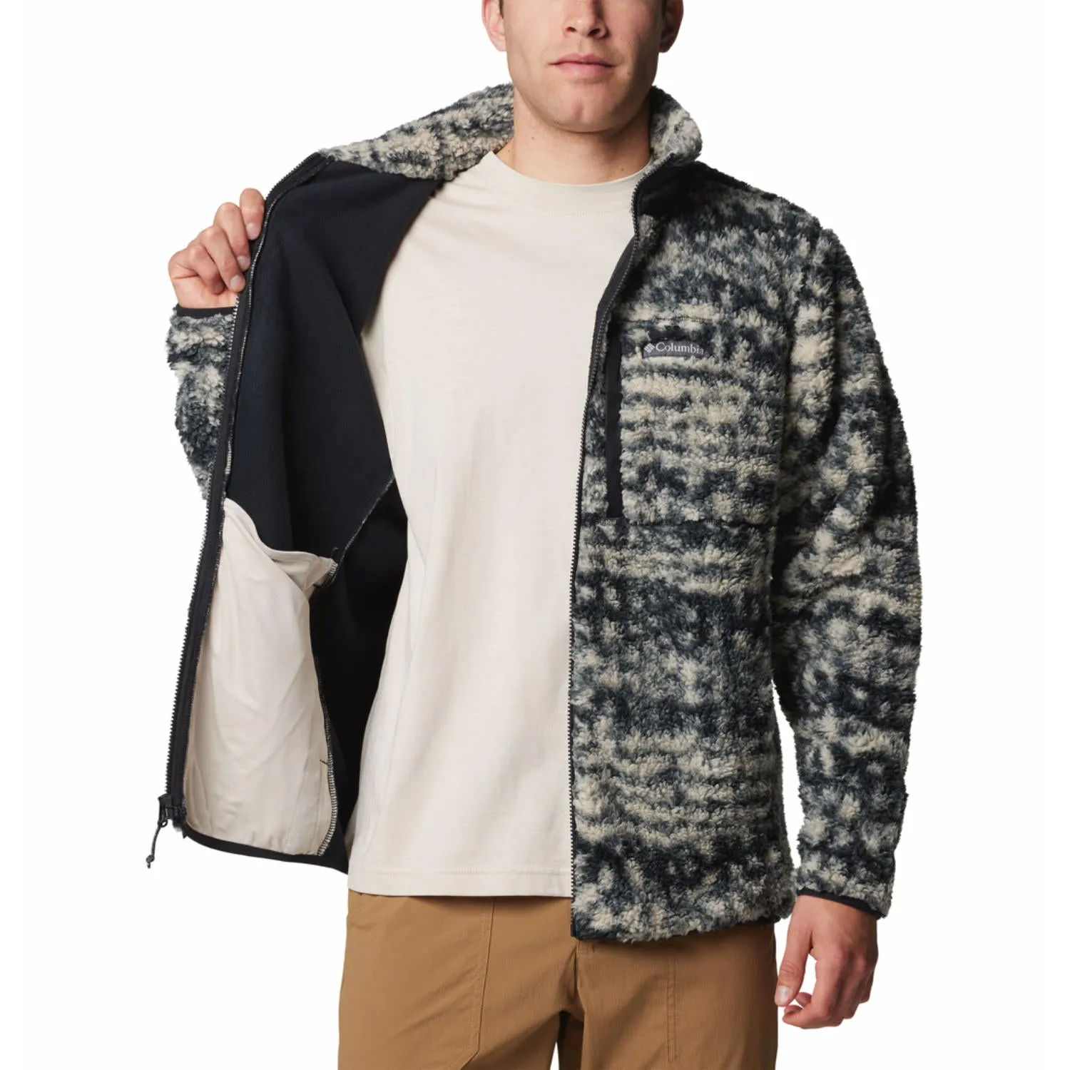 Home Wear Columbia Men Brown Winter Pass Printed Fleece II