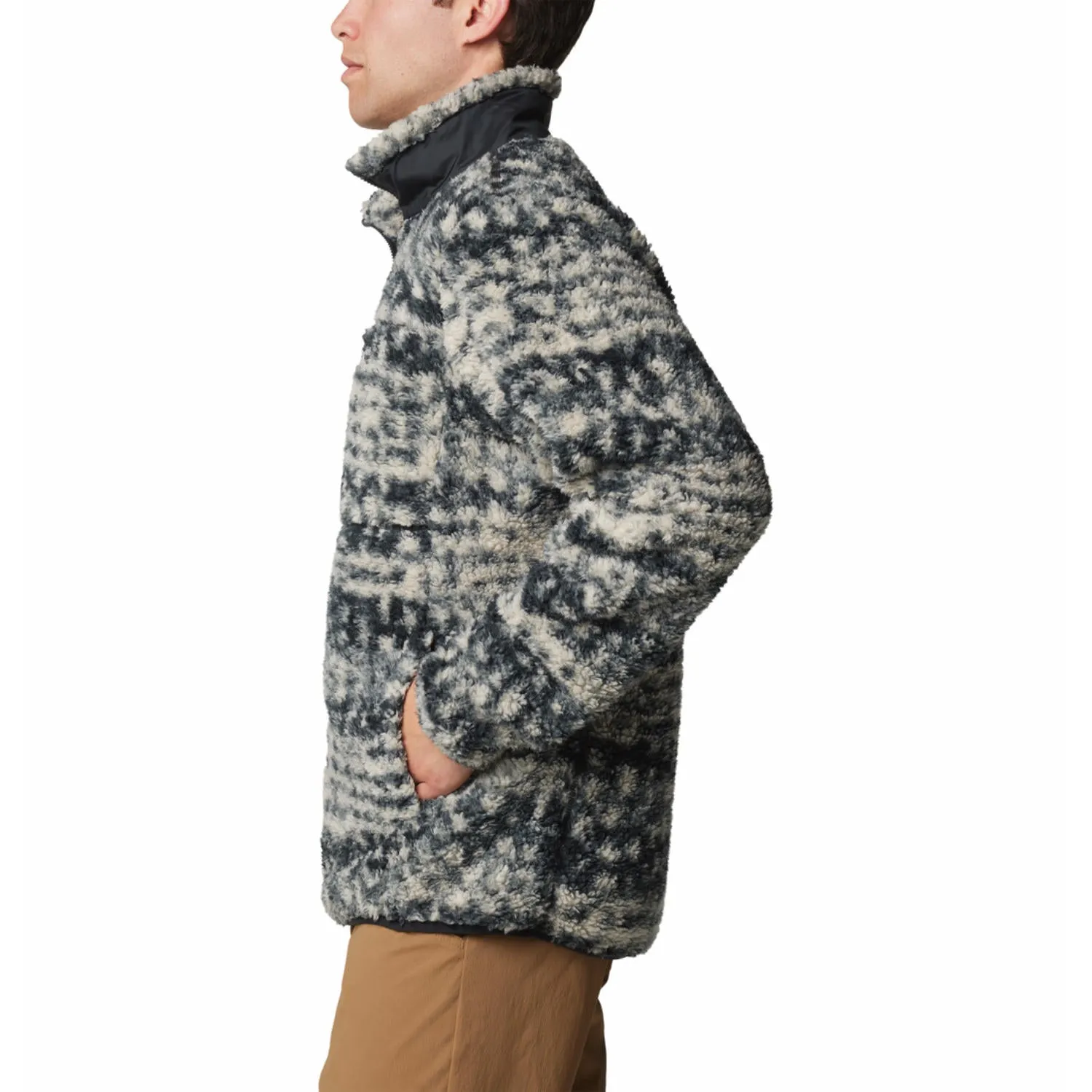 Daily Chill Mountain Ready Columbia Men Brown Winter Pass Printed Fleece II