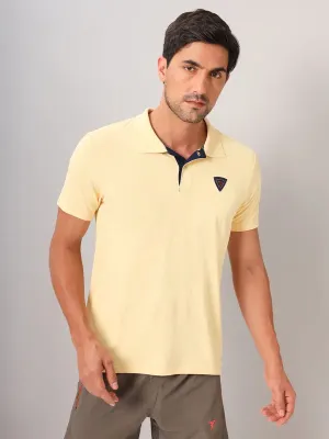 Fashionable Comfort Men Self Design Slim Fit Polo T-shirt with AIRTEX STRIPES