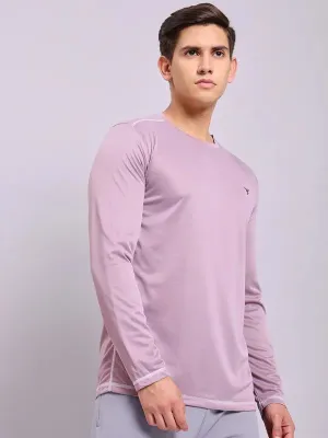Men Melange Slim Fit Crew Neck T-shirt with DOUBLE COOL Seasonal Comfort anti static coating