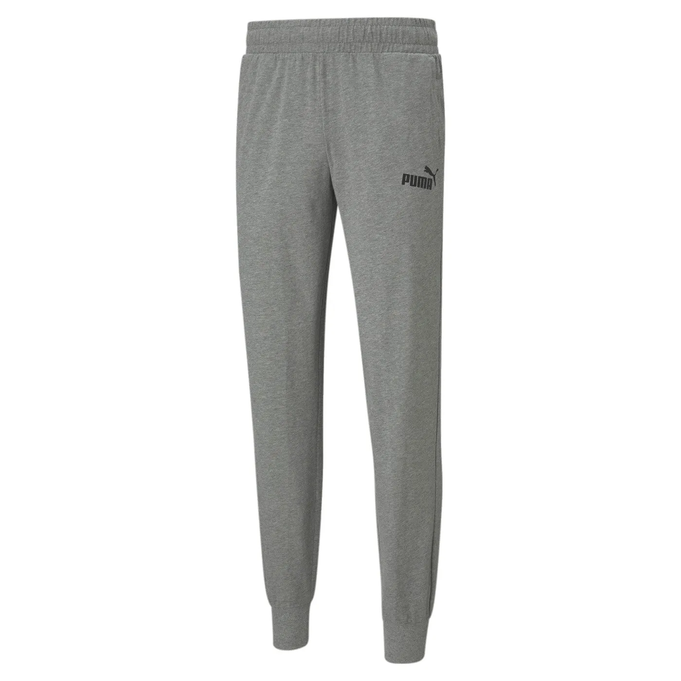 Puma pantalone sportivo da uomo in cotone jersey 586746 03 grigio chiaro Travel Friendly AdjustableWaistband