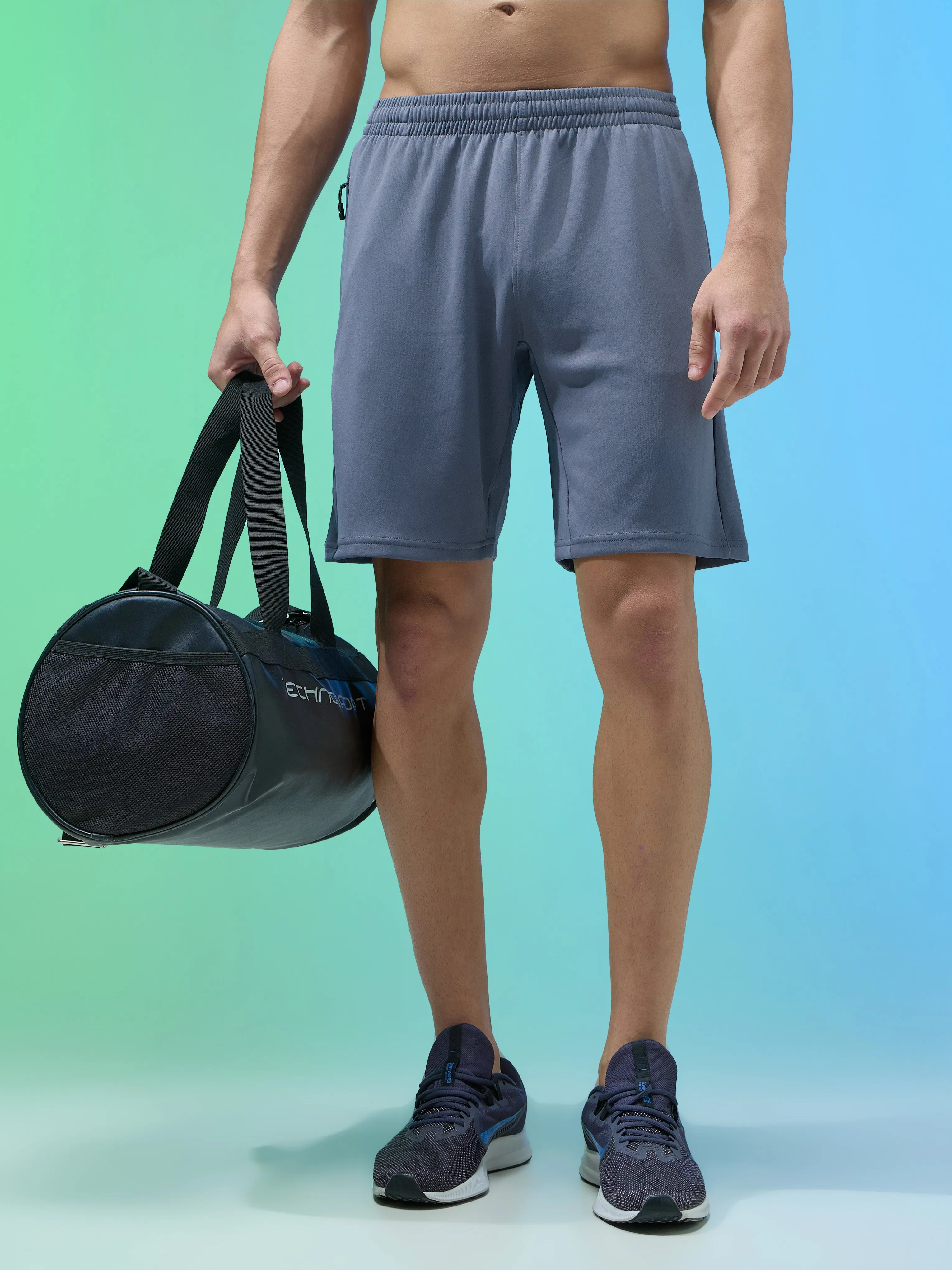 Men Solid Slim Fit Shorts with TECHNO DRY Fade Resistant Dye water sports clothing