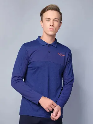 Men Melange Slim Fit Polo T-shirt with DOUBLE COOL Dress Up Or Down