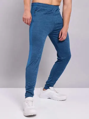 Comfort Performance Men Melange Slim Fit Trackpants with TECHNO DRY