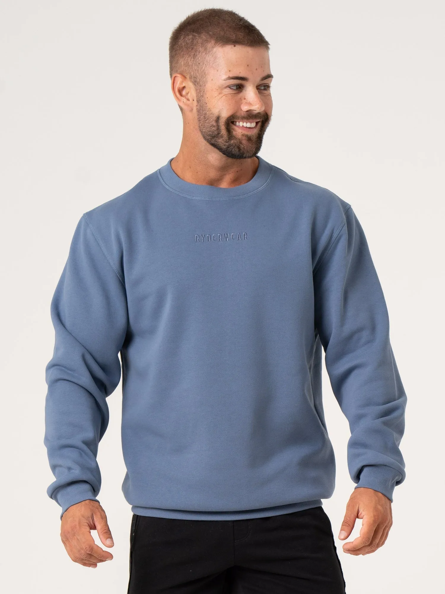 tribal print Pursuit Pullover - Denim Blue