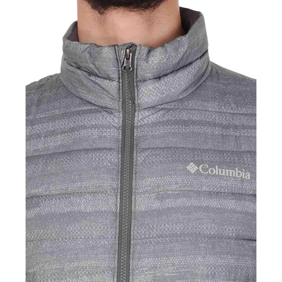 DualVentilation Zippers Columbia Men Grey Powder Lite Jacket