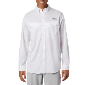 OdorControl Treatment Comfy Fashion Columbia Men White Low Drag Offshore LS Shirt (Sun Protection)