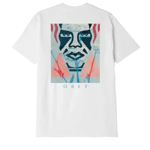 Garment Dyed Technique Timeless casual wear Obey T-Shirt manica corta da uomo Icon Face Classic 165263435 bianco