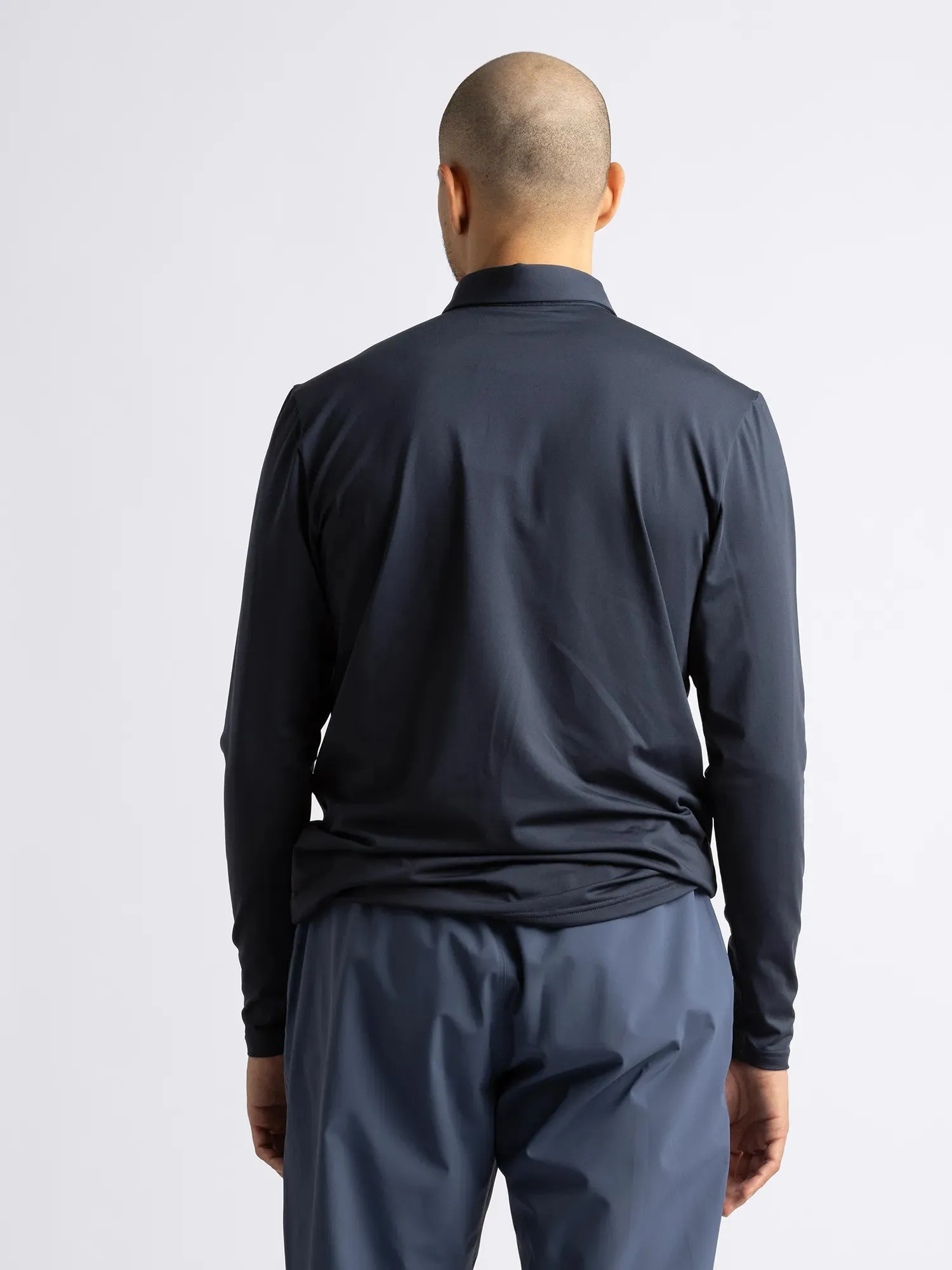 Layerable Style Seamless Shoulder M NICK POLOSHIRT Navy