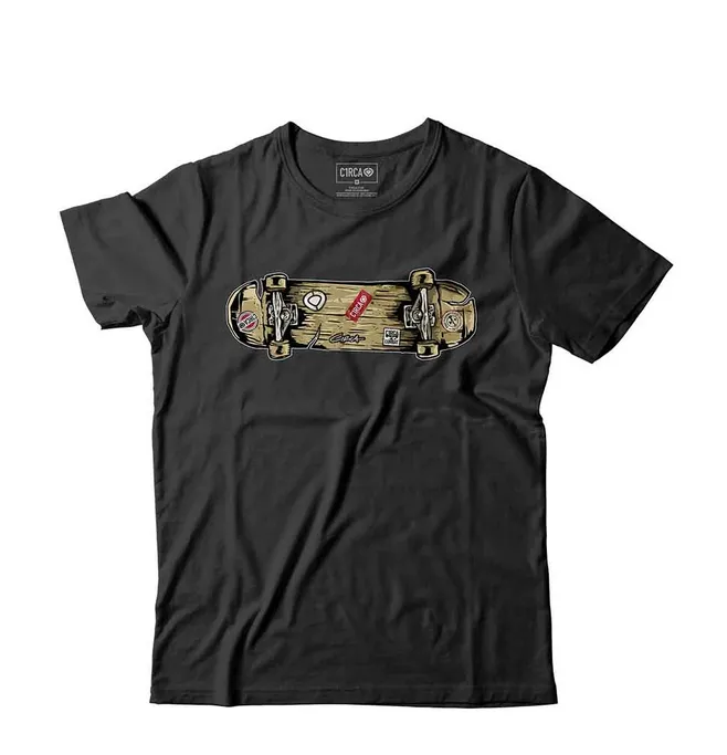 C1RCA maglietta da uomo manica corta Skateboard MTS142 nero Chic Wearable Cashmere combination