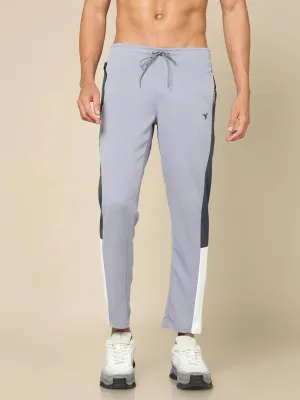 Mesh Paneling Men Colorblock Slim Fit Trackpants with ELASTO PLUS